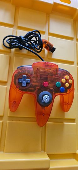 Nintendo 64 fire orange wired Controller