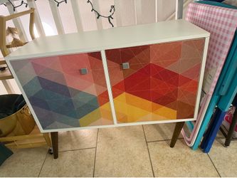 Colorful cabinet stand