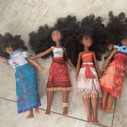 Set of 4 Disney Dolls Disney Barbie pick up Coral Springs 33071
