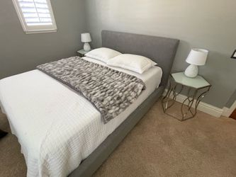 Queen Bed Set - Bed, Frame, Casper Mattress