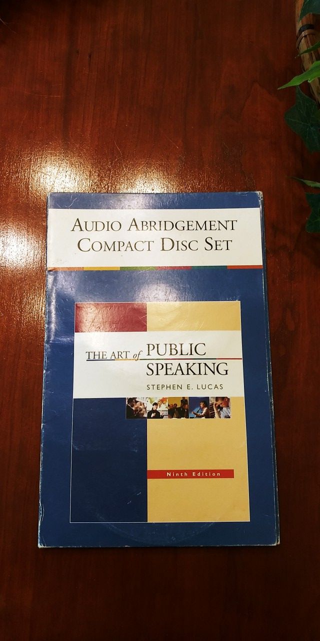 6pc The Art of Public Speaking by Stephen E Lucas Audio Abridgement Compact Disc CD Set