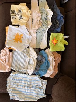 15-Piece H&M & Cloudisland Baby Bodysuit and Romper Bundle Size 0-3 &3m