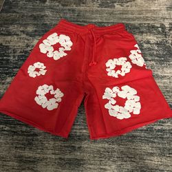 Red Denim Tears Shorts
