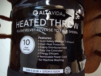 ALTAVIDA heated throw blanket