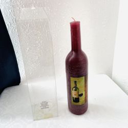 Wine Bottle Candle 12”