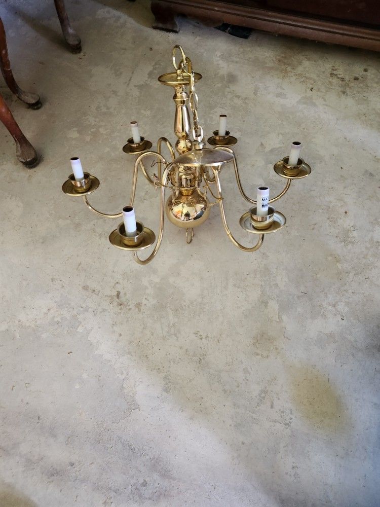 Brass Chandelier