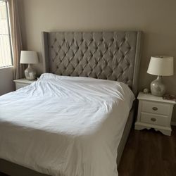 Gray Bed Frame