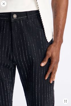 Stacked Slim Flare Ice Me Out Jean - Black - 34