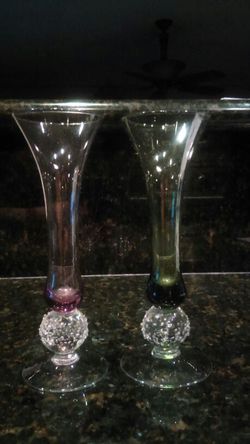 Two beautiful hand-blown Vases