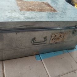 large metal locking tool box