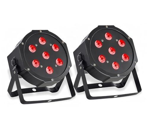 LED Stage Lights 7X12W RGBW 4In1 LED Par Lights DMX Stage Wash Spotlight DMX512 Controller DJ Sound Activated DMX512 Control Bright DJ Par Light for S