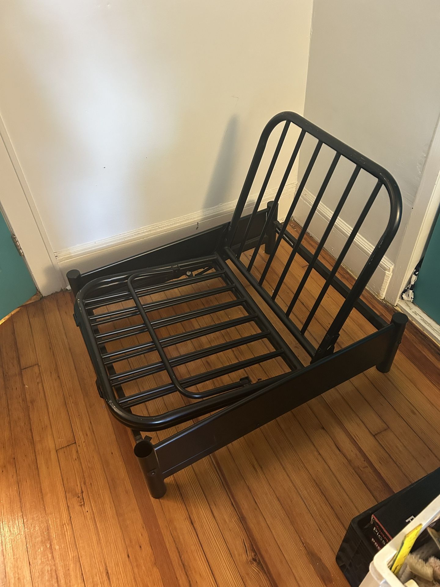 Metal Futon Chair Bed With Cushion