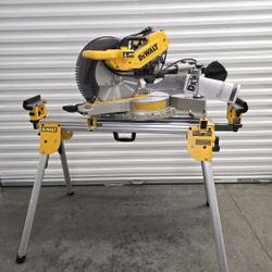 Dewalt 12" Miter Saw Dual Bevel Slider with Stand. Excellent Condition. Price is Firm. Pick up in Burien. Available