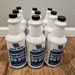 Isopropyl Alcohol 99.9% - 9 bottles (32 oz each)