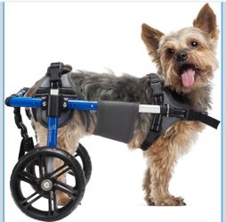 Dog Wheelchair for Back Legs with Upgraded All-Terrain Tires & Durable Bearings,Adjustable Dog Wheelchair for 9"-13.7",11-22 lbs Disabled or Injured S