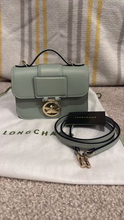 Longchamp Box-Trot XS green handbag