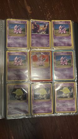 Pokémon Cards Lot – Nidoran, Nidorino, Drowzee