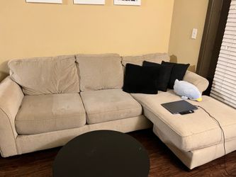 Beige sectional