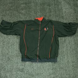 Nike Vintage University Of Miami Windbreaker