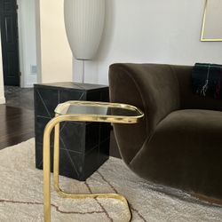 Milo Baughman Style Drink Table Mcm