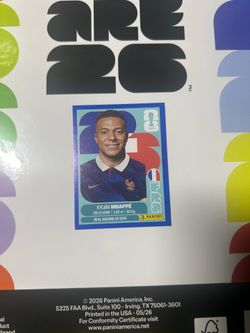 Mbappe Panini WC 2026 blue parallel
