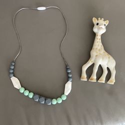 Sophie Giraffe And Teething Necklace