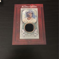 Francisco Lindor - New York Mets - Game Used Relic Mini 2022 Allen & Ginter