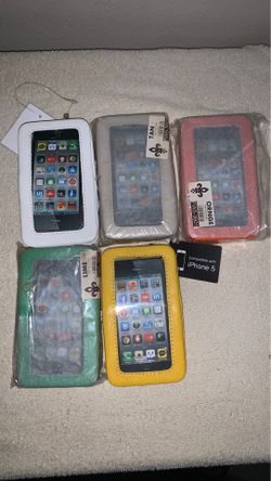 I have five iPhone 5 cases All Brand new never used
