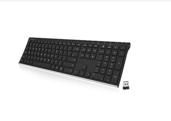 Arteck 2.4G Wireless Keyboard Stainless Steel (NEW)