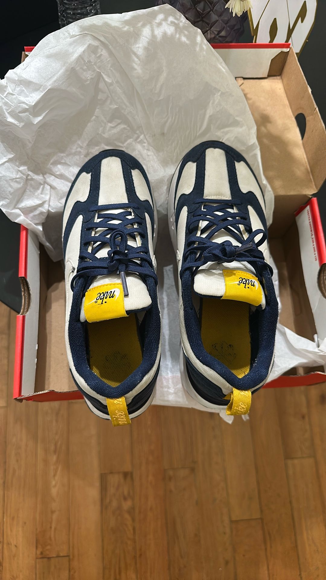 Grey And Blue Nikes 6.5