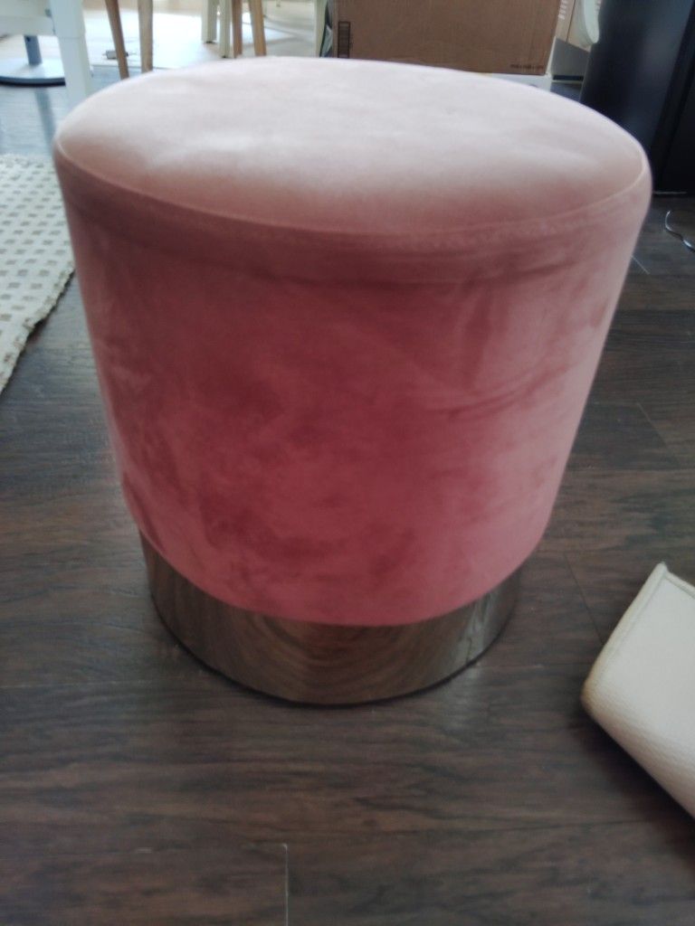 Mauve And Gold Stool