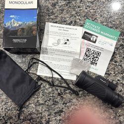 Monocular NIB 12x50 Focus w/ Storage Bag