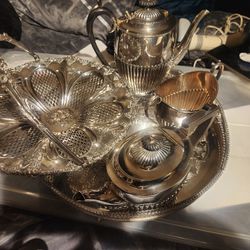 St Anne Silver Coffee/tea Set