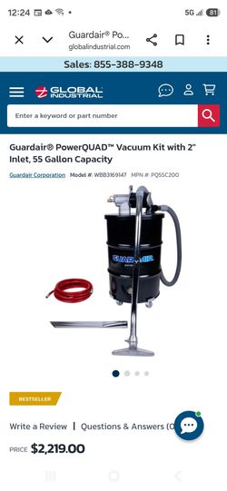 Guardair 55 gallon  vacuum system