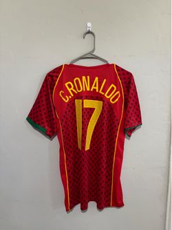 Portugal 2004 home Ronaldo jersey