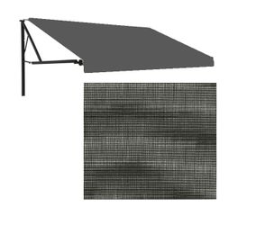 Carefree RV Awning Fabric 108” Charcoal Grey New