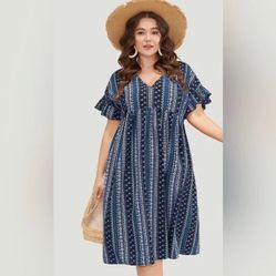 💙BLOOMCHIC • Bandana Print Dress