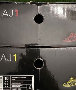 Jordan 1 mid “Old Love/ New Love pack” 2007 release size 10