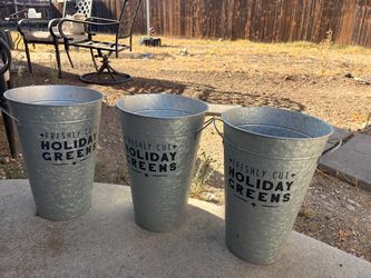 Galvanized buckets