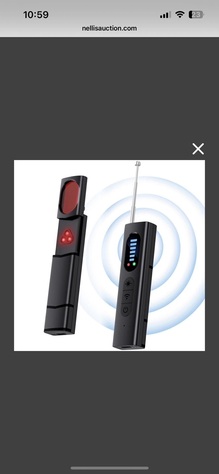 Mieaoll Hidden Camera Detector, Anti Spy RF Signal Scanner, Portable Bug And GPS Tracker Detector, 5 Adjustable Sensitivity Levels, Home Security Tool