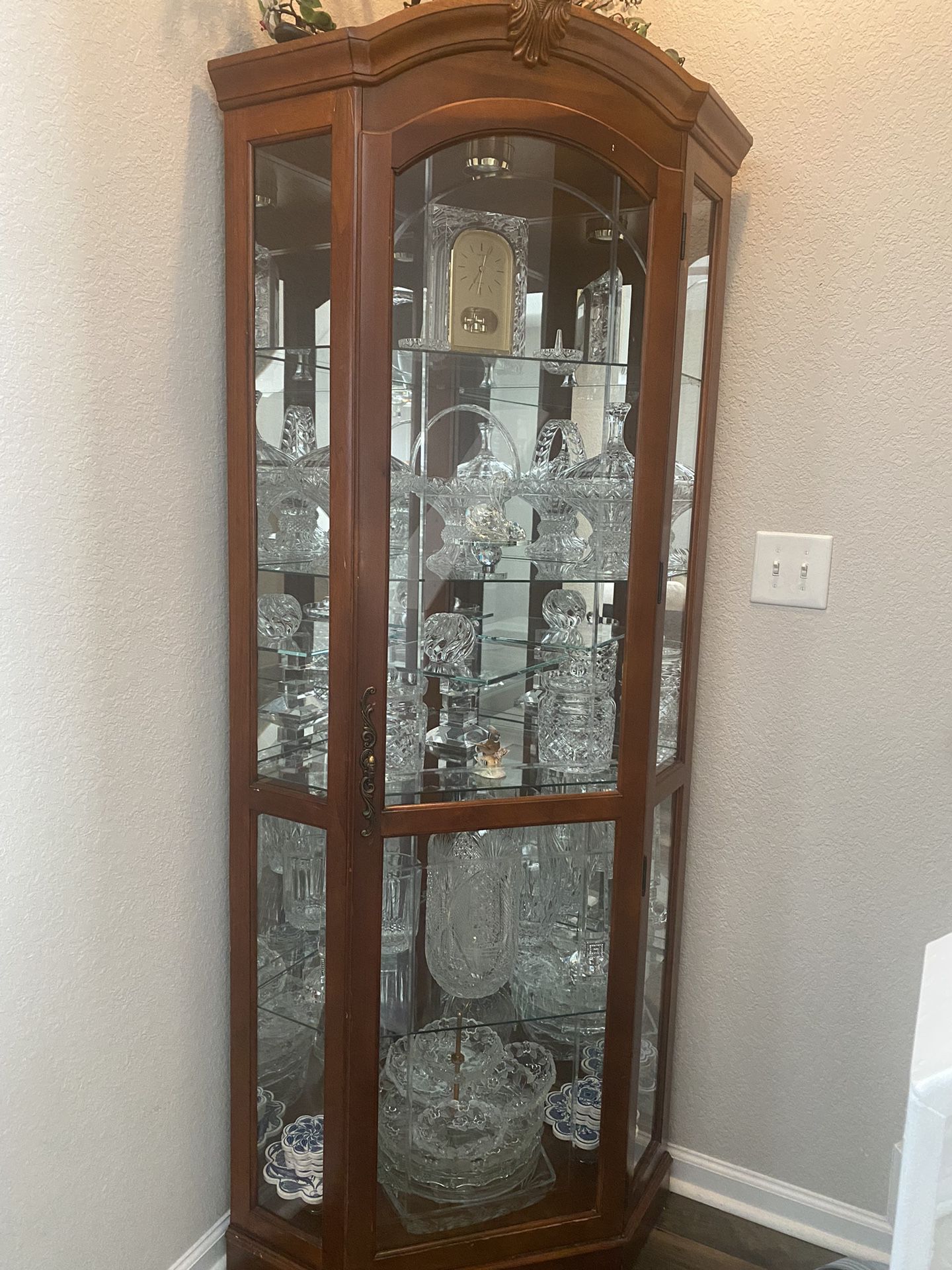 Antique Crystal Cabinet 