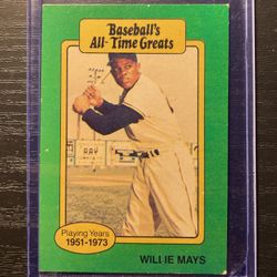 Baseball’s All-Time Greats Willie Mays Baseball Card