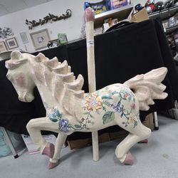 Paper Mache Carousel Horse. 30" Tall-PLEASE READ DESCRIPTION 