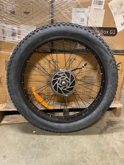 26"x4.0 Fat Tire Ebike Rear Wheel Motor Assembly (48V 1000W)
