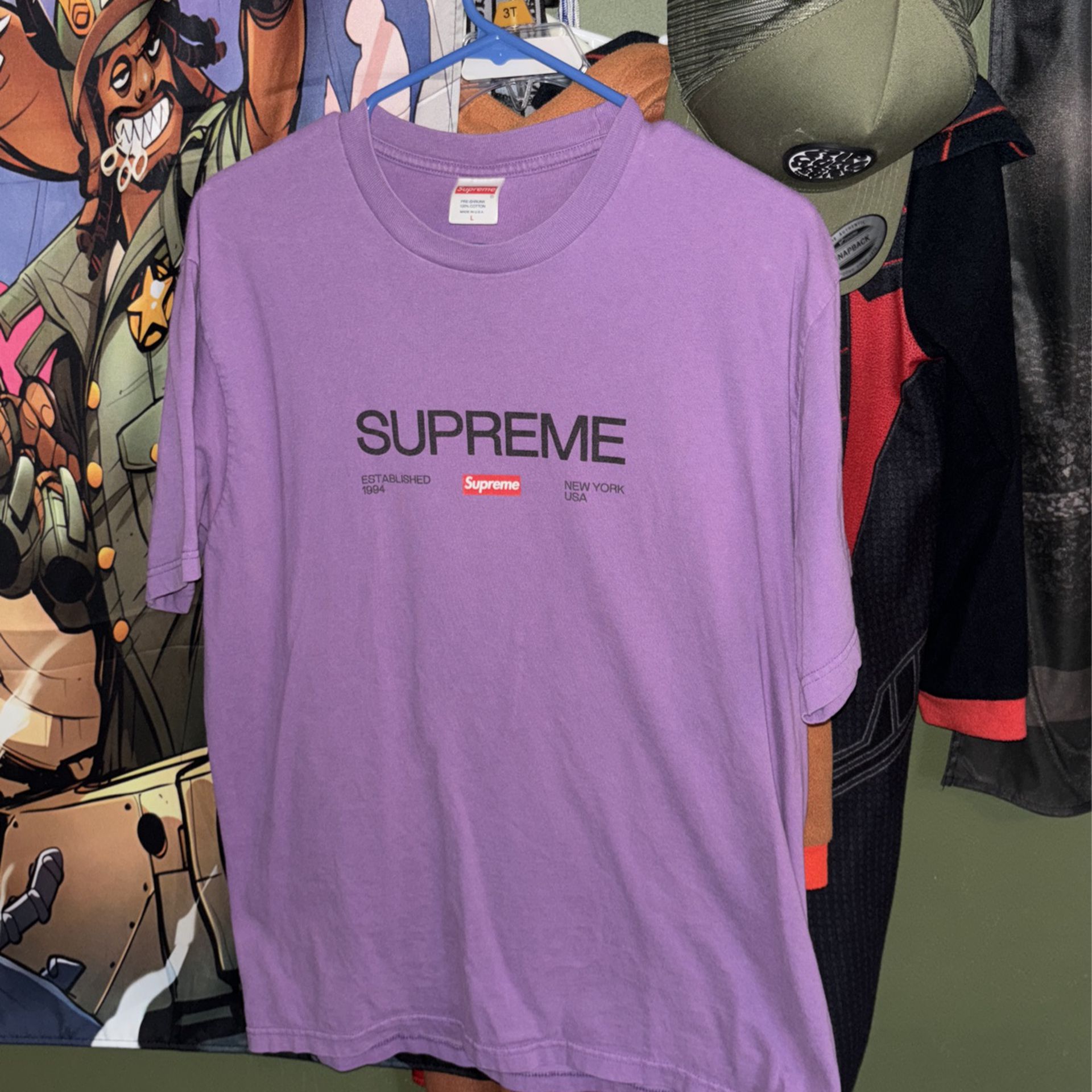 Purple Supreme Large Shirt 