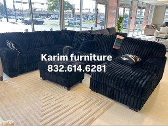 BLACK CORD SOFT COUCH ( ottoman 199)