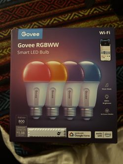 Govee RGBWW Smart LED Bulbs (4-Pack) – New, Never Used