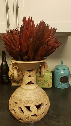 Decorative vase with flowers