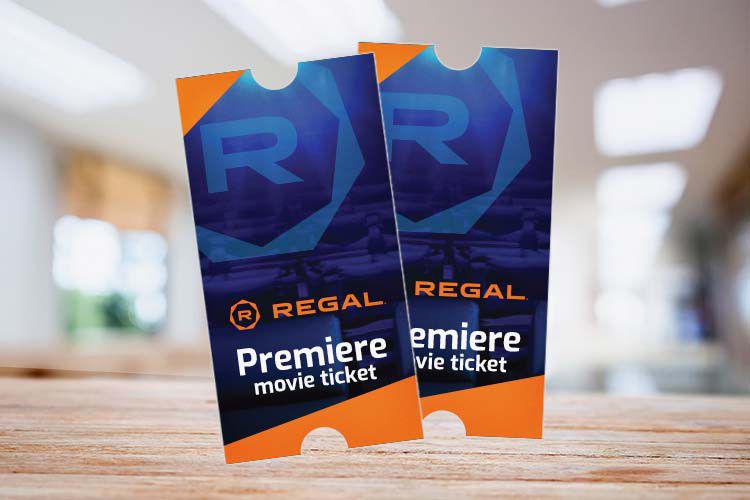 2 Regal Premiere Tickets 