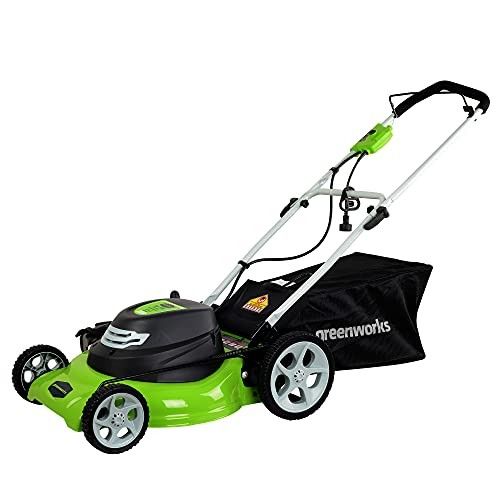 Lawn Mower Greenworks 12 Amp 20-Inch 3-in-1Electric Corded Lawn Mower, 25022